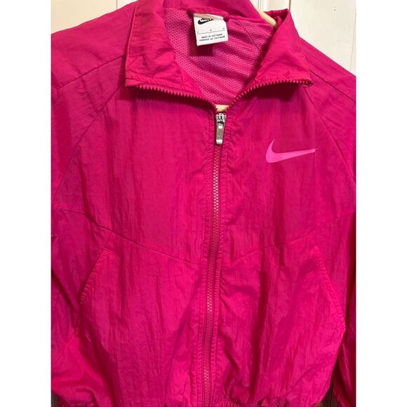 Nike Other - Nike Sportswear Girls Woven Full Zip Lightweight Track Jacket Pink Size Large